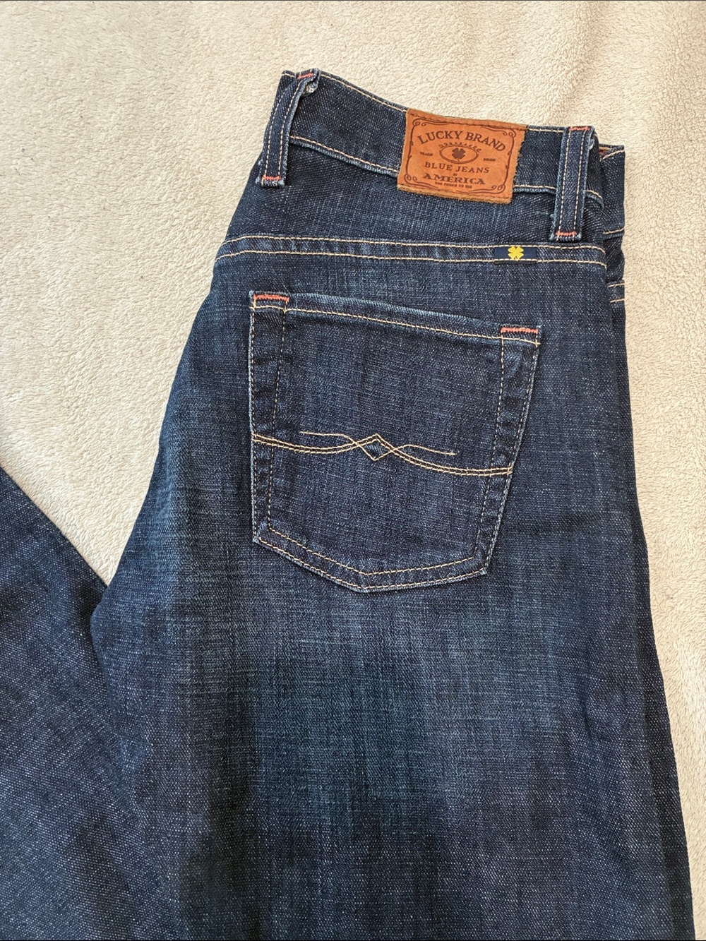 Lucky Brand Dark Indigo Straight Leg Jeans